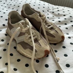 Stylish Beige and White Sneakers